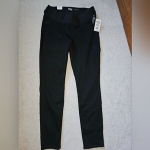 Signature By Levi Strauss Black Baby Bump Slim Fit Pants